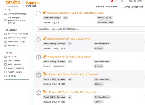 aruba smart card driver|Aruba usb drivers.